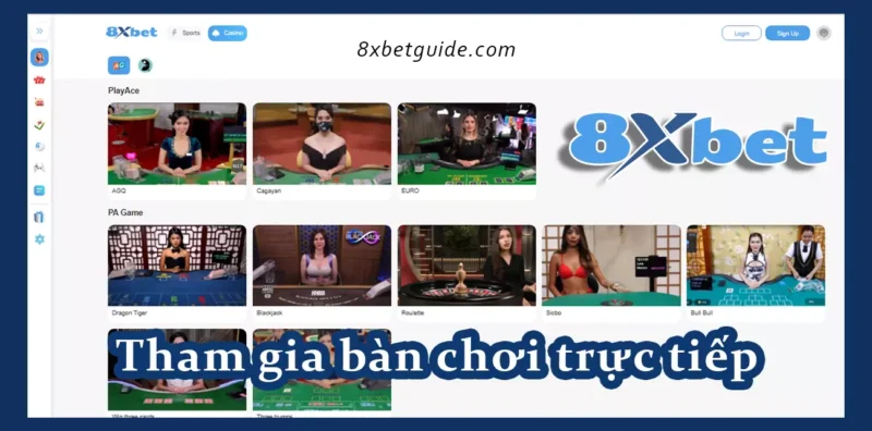 Sòng bạc trực tiếp thú vị mỗi ngày với 8xbet